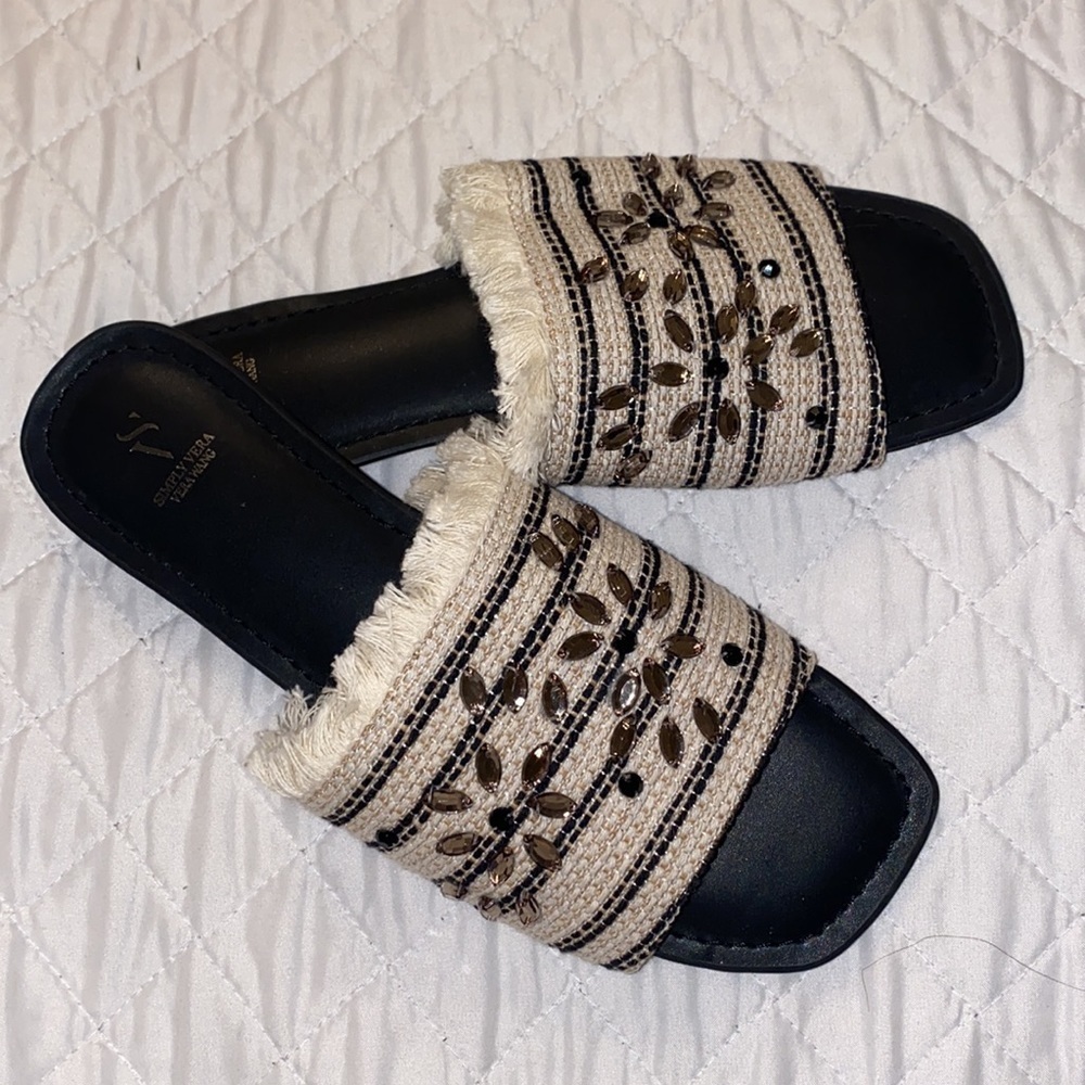 NEW Simply Vera Vera Wang Charden Slide Sandals - Picture 2 of 5